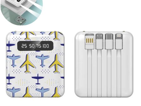 Very Colourful Airplanes Designed 10000mAh Quick Charge Powerbank Sale