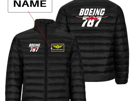 Amazing Boeing 787 Designed Padded Jackets Online Hot Sale