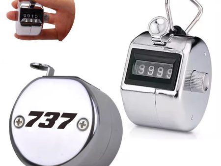 737 Flat Text Designed Metal Handheld Counters For Cheap