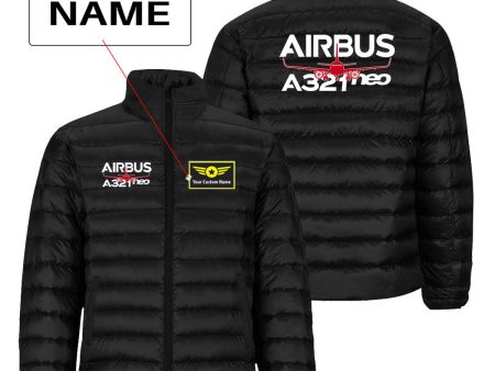 Amazing Airbus A321neo Designed Padded Jackets Online Sale