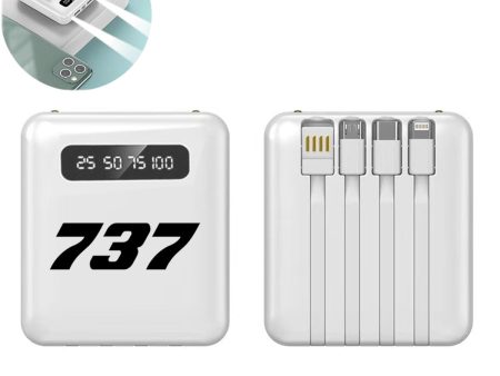 737 Flat Text Designed 10000mAh Quick Charge Powerbank Online Sale