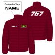 757 Flat Text Designed Padded Jackets Online