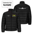 Piper PA28 Silhouette Plane Designed Padded Jackets For Cheap