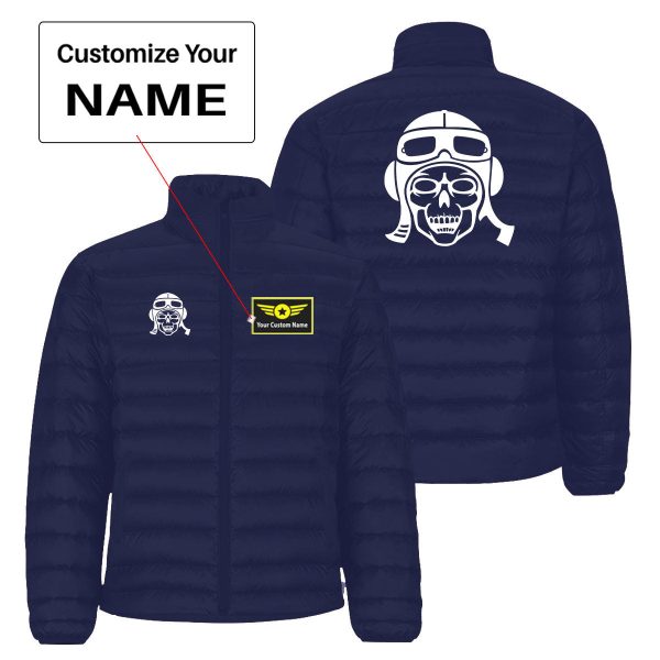 Skeleton Pilot Designed Padded Jackets Discount