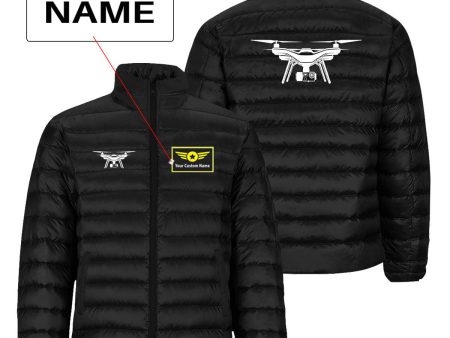 Drone Silhouette Designed Padded Jackets Hot on Sale