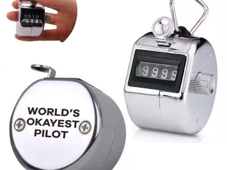 World s Okayest Pilot Designed Metal Handheld Counters For Sale