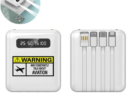 Warning May Constantly Talk About Aviation Designed 10000mAh Quick Charge Powerbank Hot on Sale