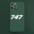 747 Flat Text Designed Soft Silicone iPhone Cases For Cheap