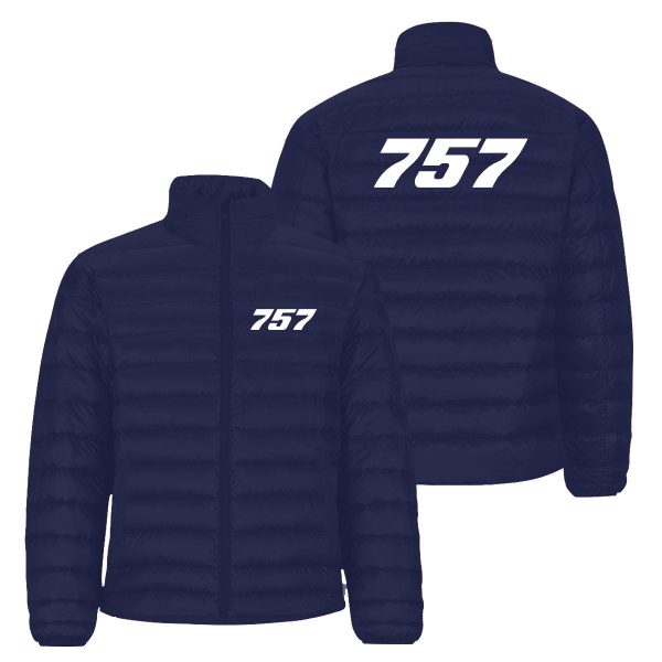 757 Flat Text Designed Padded Jackets Online