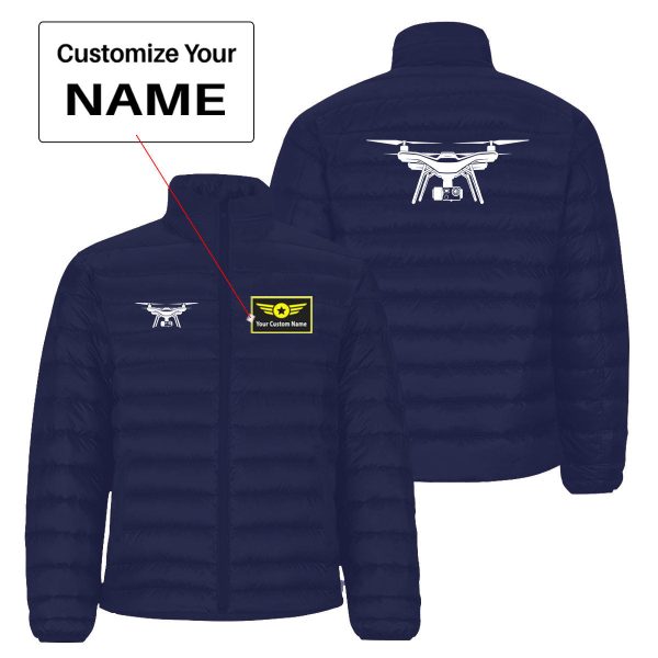 Drone Silhouette Designed Padded Jackets Hot on Sale