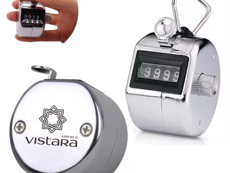 Vistara Airlines Designed Metal Handheld Counters Online