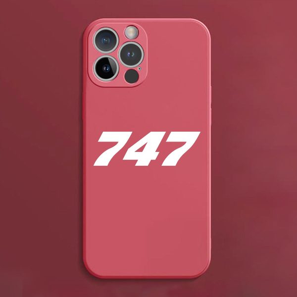 747 Flat Text Designed Soft Silicone iPhone Cases For Cheap