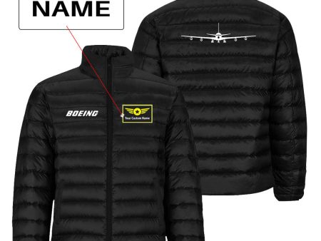 Boeing 707 Silhouette Designed Padded Jackets Online Sale