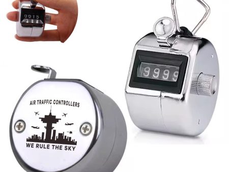 Air Traffic Controllers - We Rule The Sky Designed Metal Handheld Counters on Sale