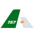 757 Flat Text Designed Tail Shape Badges & Pins Cheap