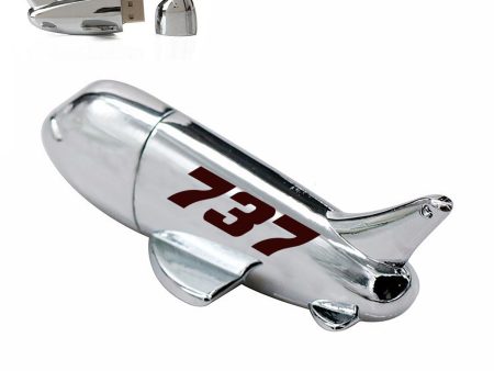 737 Flat Text Designed Airplane Shape USB Drives Hot on Sale