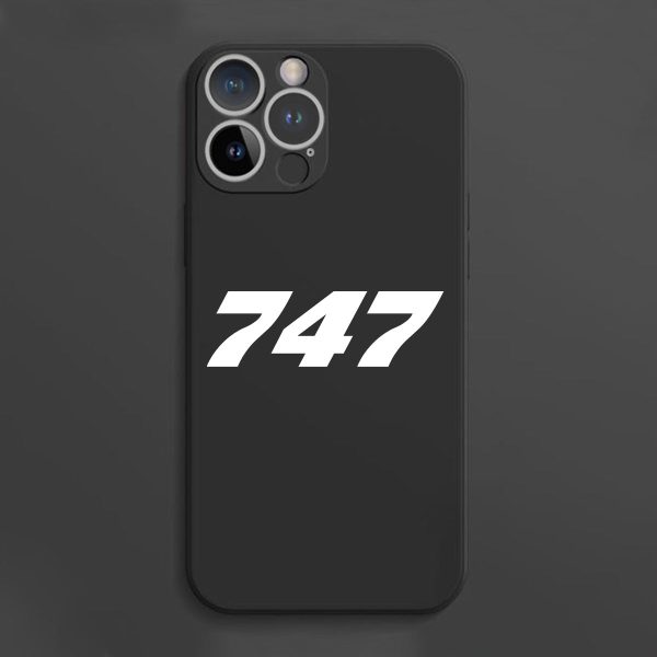 747 Flat Text Designed Soft Silicone iPhone Cases For Cheap