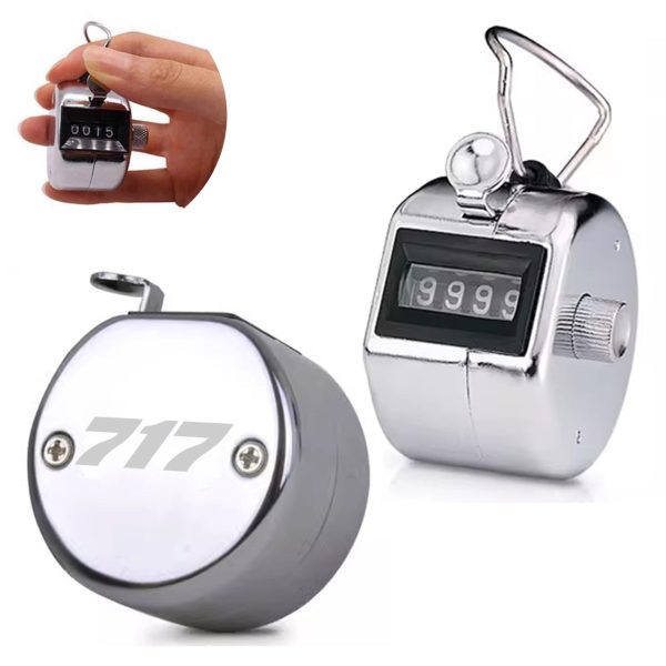 717 Flat Text Designed Metal Handheld Counters Online Hot Sale