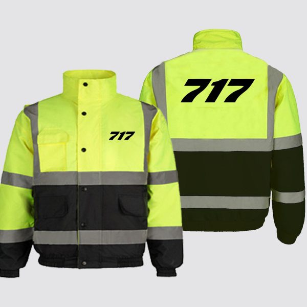 717 Flat Text Designed Reflective Winter Jackets Supply