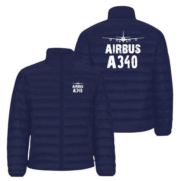 Airbus A340 & Plane Designed Padded Jackets Online now