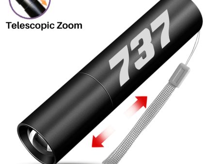 737 Flat Text Designed Mini LED Emergency Flashlight Online Sale