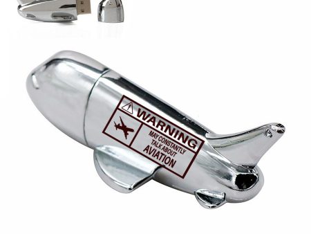 Warning May Constantly Talk About Aviation Designed Airplane Shape USB Drives For Sale