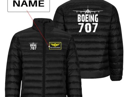 Boeing 707 & Plane Designed Padded Jackets Fashion