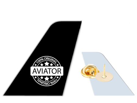 %100 Original Aviator Designed Tail Shape Badges & Pins Discount