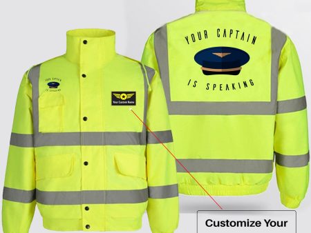 Your Captain Is Speaking Designed Reflective Winter Jackets Online