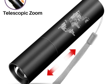 World Map (Text) Designed Mini LED Emergency Flashlight Supply