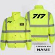 717 Flat Text Designed Reflective Winter Jackets Supply