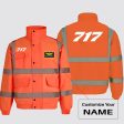 717 Flat Text Designed Reflective Winter Jackets Supply