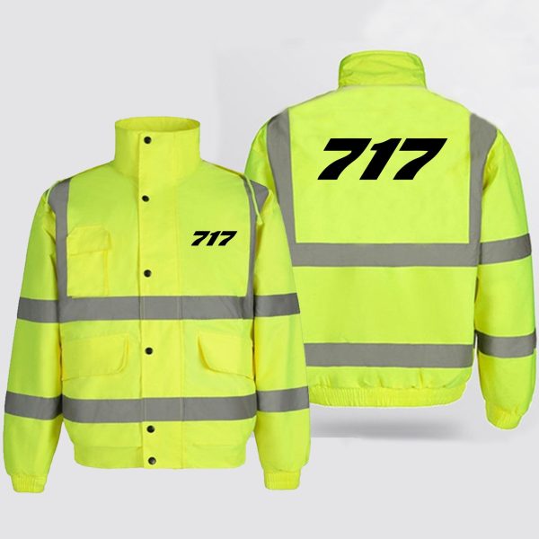 717 Flat Text Designed Reflective Winter Jackets Supply