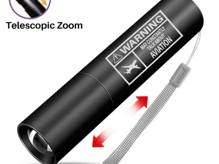 Warning May Constantly Talk About Aviation Designed Mini LED Emergency Flashlight For Discount