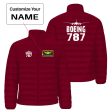 Boeing 787 & Plane Designed Padded Jackets Cheap