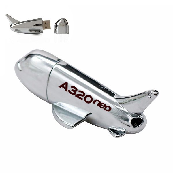 A320neo & Text Designed Airplane Shape USB Drives For Sale